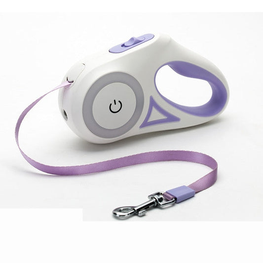 The "Pawsitively Radiant" Automatic Retractable Lighting Dog Leash